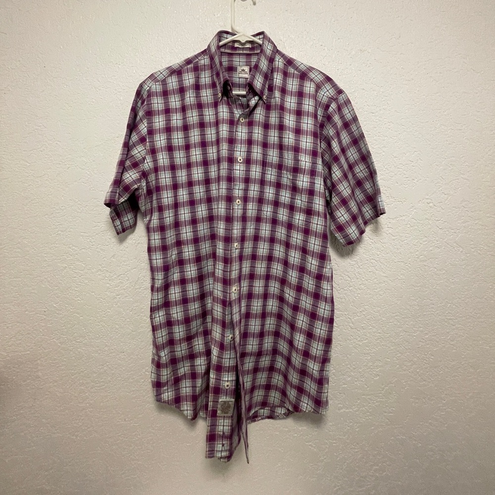 Mens Peter Millar Short Sleeve Button Down Casual Shirt